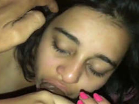 Indian babe gives a blowjob and gets fucked in part 1