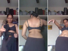 Indian aunty Smitha displays her assets to neighbor