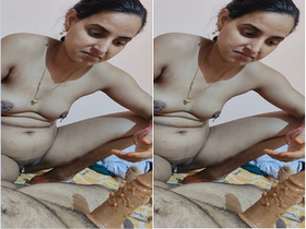 Indian amateur bhabhi gives a blowjob and gets fucked in Part 1