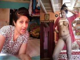 Amateur Indian girl flaunts her big boobs and tight pussy