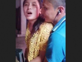 Aroused Nepali pair gets intimate in a restaurant