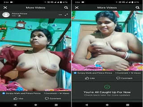 Lustful Indian Bhabhi reveals her big boobs and delicious pussy