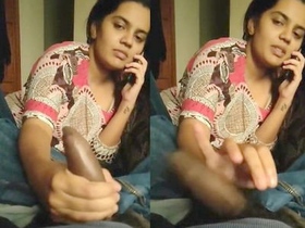 Husband and wife communicate while engaging in sexual activities