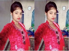 Hot Indian babe strips naked for money and flaunts her naked body