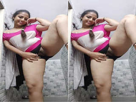 Desi amateur babe reveals her boobs and pussy in part 5