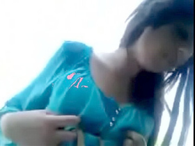 Pakistani Desi Teen Rides Outdoors in AJK Jungle