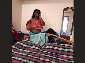 Indian wife's breasts captured in homemade porn video by spouse