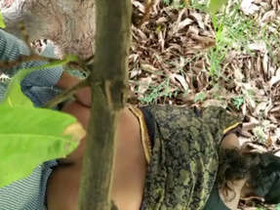 Big-butted auntie gets pounded in the backyard by her horny nephew