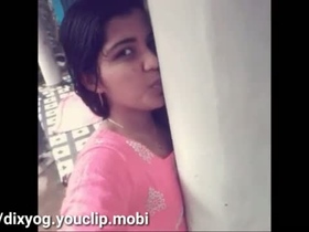 Teenage girl indulges in sexy selfie video with her boyfriend