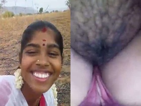 Indian wife exposes her natural body and hairy pussy in public