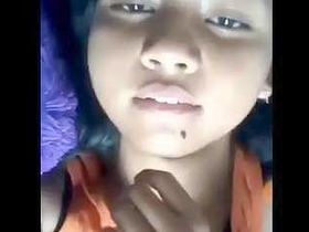Nepalese girl indulges in solo play