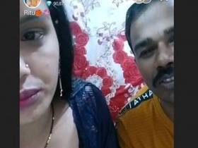 Hot Desi woman Sangeeta cheats on her husband with live tango
