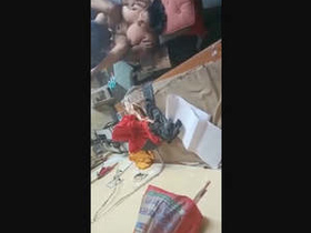 Indian wife roughly penetrated in workspace