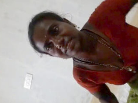 Tamil maid with large breasts engages in sexual activity with authentic audio