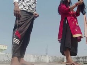 A woman's generosity leads to sexual pleasure in this Hindi video