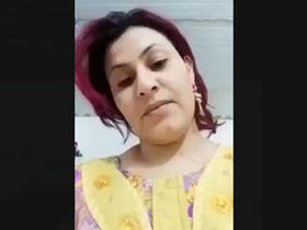 Gorgeous married woman reveals and touches her vagina