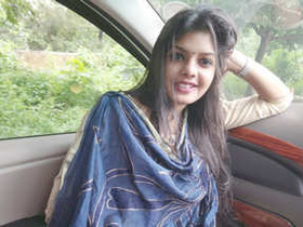 Desi babe Teel Tulsi gives a blowjob to her boyfriend's dick