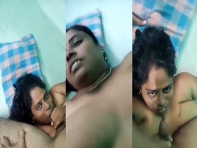 Chubby Indian bhabhi gives a steamy MMC blowjob