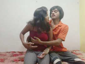College student's secret rendezvous in a hotel room