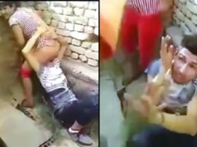 Desi husband catches wife in the act of adultery with lover, video of their sex caught on camera