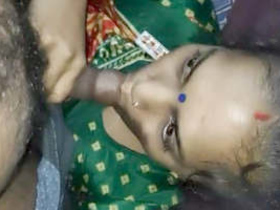 Desi bhabhi gives a sensual blowjob in a village setting