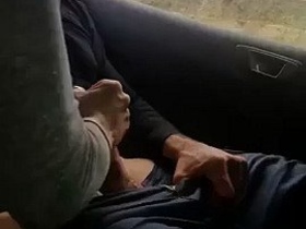Transgender women engage in anal sex inside a vehicle