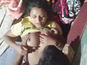 Desi couple with big boobs enjoys intense fucking