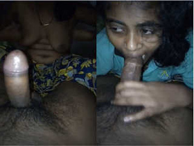 Desi girl gives a blowjob in an exclusive video