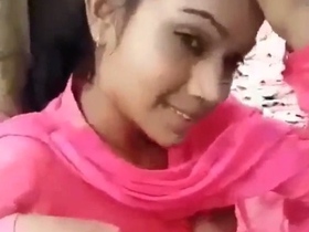 College girls get caught by a guy in a steamy video