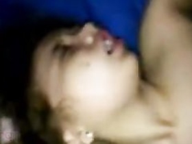 Horny Indian college girl gets her first time in doggy style