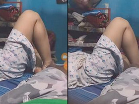 Husband sneaks in on wife's nightie-clad sleep to record her