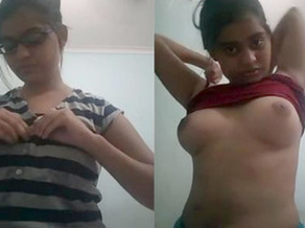 Indian babe captures her nude body in part 2 of video