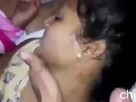 Indian mother gets arrested by her son and gives him a blowjob
