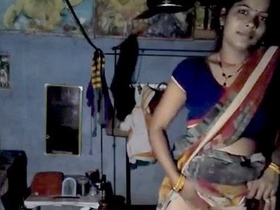 Bhabi from a village shows off her hot pussy