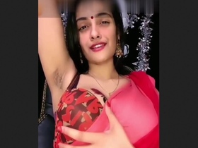 Nishala Nishanka seduces with her unshaven underarms in a premium webcast