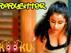 Sizzling hot Hindi short film featuring a naughty babysitter on Kooku
