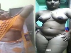 Tamil aunty's big boobs and sexy body in HD video
