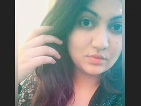 Gorgeous young woman exhibiting and vocalizing pleasure