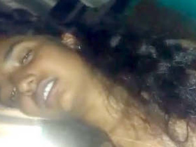 Indian girl with big boobs flaunts and sucks her lover