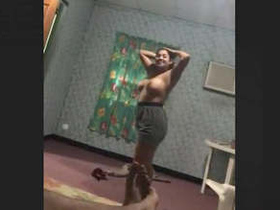 Lover captures a stunning nude girl in a passionate embrace