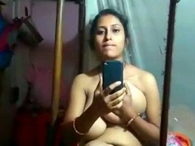 Naughty Indian babe with huge tits goes wild in solo video