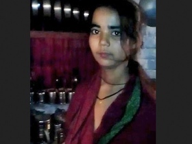 Rural woman caught posing nude