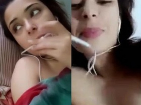 Watch a stunning Indian video call girl in action