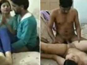 Desi couple indulges in passionate sex with kissing and fucking