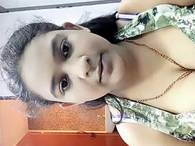 A stunning display of large breasts in action