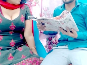 Enjoy a leisurely morning with your wife by reading the newspaper together.