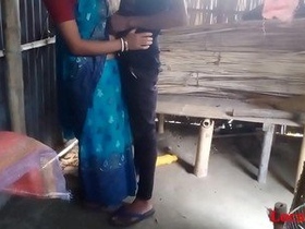 Sky Blue Sari Sonali has sex with her brother-in-law in a pure Bengali audio video