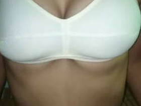 Indian girl in white bra reveals her hot body