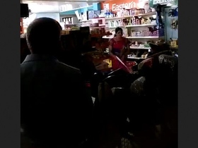 Horny bhabhi gets fucked in a supermarket by a well-hung guy