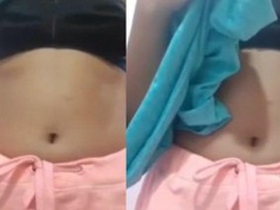 Indian girl flaunts her body in a solo video